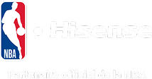 NBA & Hisense Logos - Official Partner of the NBA
