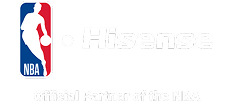 NBA & Hisense Logos - Official Partner of the NBA